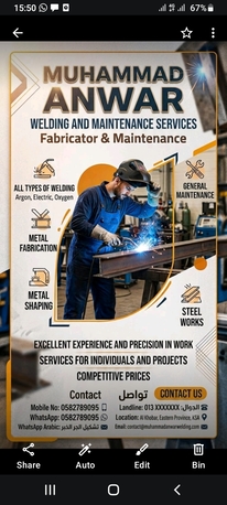 Khobar, Construction, Welding Works Fabrication And Modification