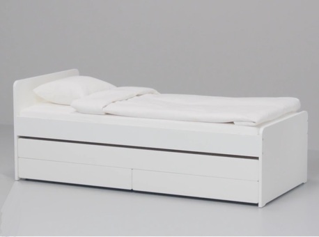 Khobar, Furniture, SAR 600,  IKEA Bed Frame With Underbed & Storage Like New!