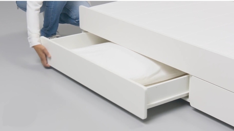 Khobar, Furniture, SAR 600,  IKEA Bed Frame With Underbed & Storage Like New!