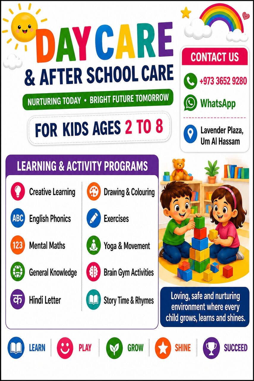 Manama, Daycare, Child Care And After School Care