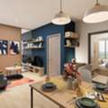 THB 20000,  35 Sq. Meter,  Condo For Rent, Park24, 2 Bedrooms, Corner Room, 52 Sq M., 2 Bedrooms, 1 Bathroom, 14th