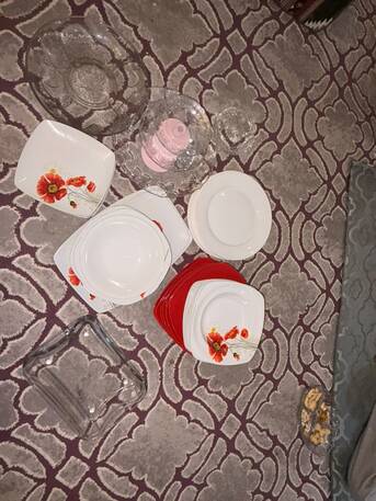Al Safa, Household Items, SAR 160,  47-Piece Dinnerware Set &ndash; Excellent Condition