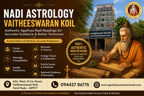 Chennai, Career Counseling, Nadi Astrology Vaitheeswaran Koil | Sri Mahasiva Agathiya Sukshama Nadi