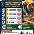 Needed Carpenter & Steel Fixer & Halper