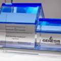 Elegant Custom Crystal Trophy For Corporate Awards