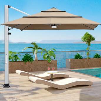 New York, Appliances, Choose The Best Cantilever Umbrella To Enhance Outdoor Living