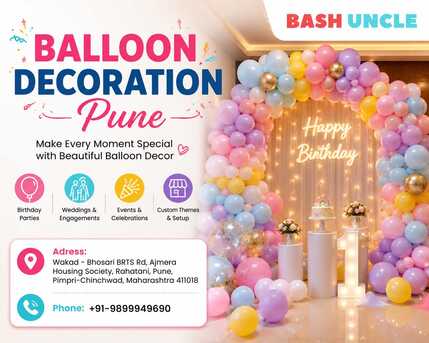Pune, Construction, Balloon Decoration Pune &mdash; Bash Uncle | Premium Event Balloons