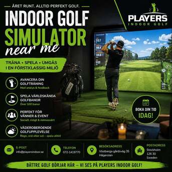 Malmo, Business, Professionell Inomhusgolfsimulator Hos Players Indoor Golf