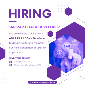 Singapore, Jobs, Hiring SAP RAP OData Developer In Singapore - Base Camp Recruitment