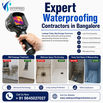 Bangalore, Construction, Expert Waterproofing Contractors In Bangalore