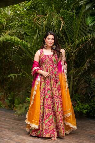 Jaipur, Clothing & Accessories, INR 12000,  Buy Idaho Folk Fever Maxi Set Online