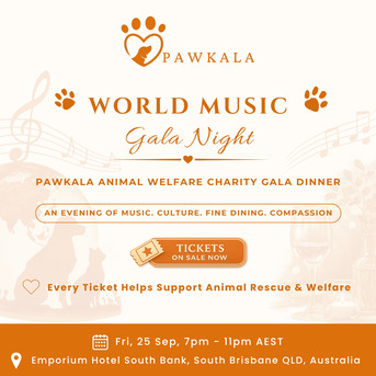 Brisbane, Event Planning, World Music Gala &ndash; Pawkala Animal Welfare Charity Gala Dinner | South Brisbane QLD