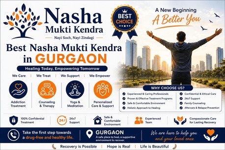 Gurgaon, Health, Best Nasha Mukti Kendra In Gurgaon For Lasting Addiction Recovery