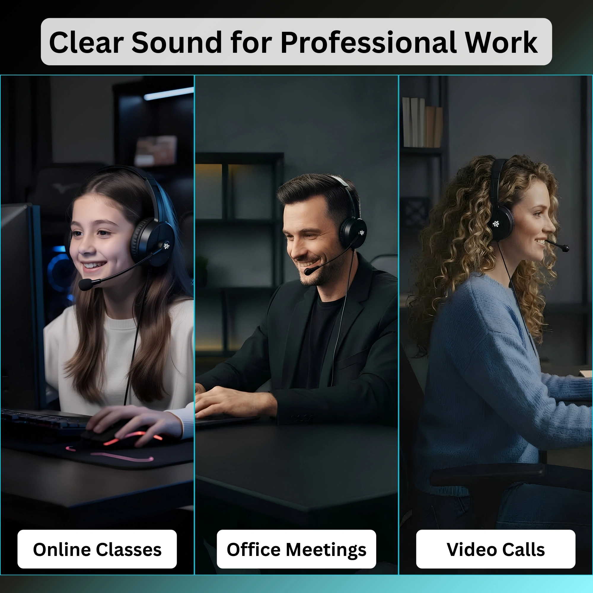 New Delhi, Electronics, INR 1245,  MT50 USB Wired Headset With Noise-Reducing Microphone
