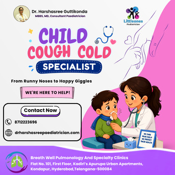 Hyderabad, Health, Child Cough Cold Specialist Hyderabad | Dr Harshasree Guttikonda