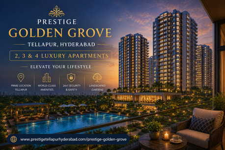 Kurnool, Real Estate For Sale, INR 9000000,  Prestige Golden Grove Tellapur Hyderabad &ndash; Luxury 2, 3 & 4 BHK Apartments In A Prime Resid