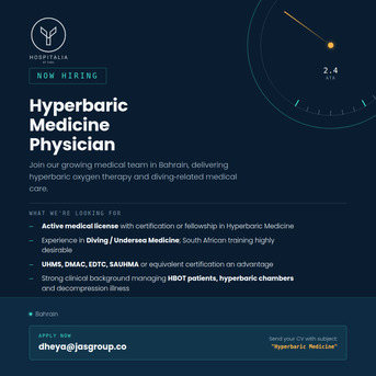 Manama, Jobs, Hyperbaric Medicine Physician &ndash; Bahrain