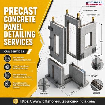 New York, Construction, Accurate Precast Concrete Panel Detailing Services Worldwide