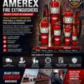 UL Listed, Amerex, Aramco Approved, Portable & Wheeled Fire Extinguishers