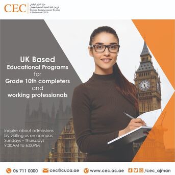 Ajman, Education, Career Enhancement Center Ajman Dubai