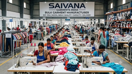 Faridabad, Business, Bulk Garment Manufacturer India - Saivana Garments