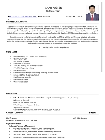 Riyadh, Job Seekers, Civil Supervisor