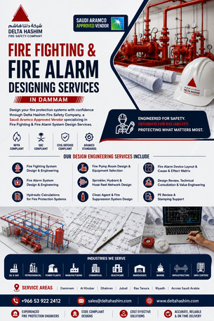 Dammam, Technical, Fire Fighting & Fire Alarm Designing Services In Dammam