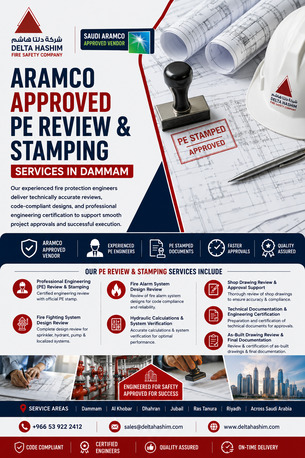 Dammam, Technical, Aramco Approved, PE Review And Stamping Services In Dammam