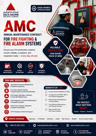 Dammam, Technical, AMC - Annual Maintenance Contract For Fire Fighting & Fire Alarm System