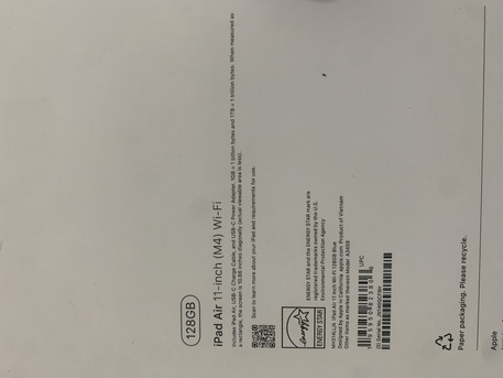 Makkah, Electronics, SAR 2700,  IPad Air M4   11 Inch Brand New 128 GB