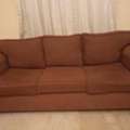 SAR 250,  3 Seater Classic Purple Fabric Sofa  &ndash; Roll Arm Design