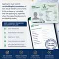 Certified Translation Of Iqama & Absher Documents For Schengen Visa
