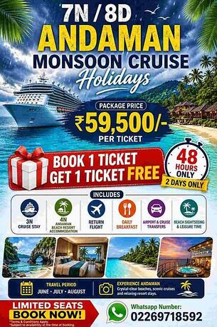 Jaipur, Travel, 7N 8D ANDAMAN CRUISE HOLIDAYS