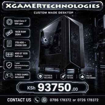 Nairobi, Computers, KES 93750,  Purpose Built Core I7 10th Gen 16gb RAM Desktop