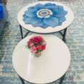 SAR 230,  Set Of 2 Round Marble Top Tables