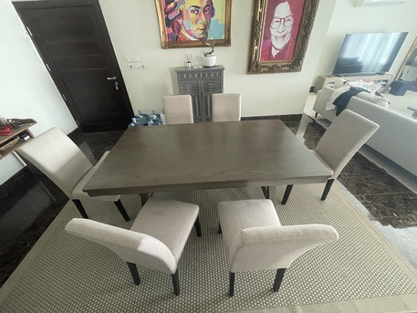 Al Sulaymaniyyah, Furniture, SAR 1950,  Dining Table And Six Chairs