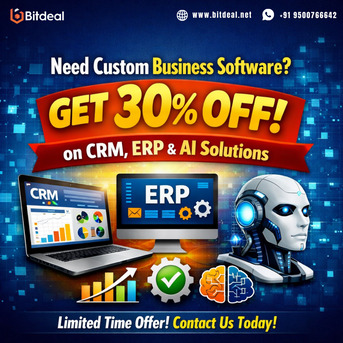 Dubai, Business, Need Custom Business Software? Get 30% OFF On CRM, ERP & AI Solutions