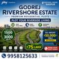 INR 7500000,  1500 Sq. Feet,  Godrej Rivershore Estate: Secure Gated Community