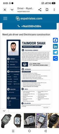 Riyadh, Job Seekers, Driver
