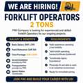 Forklift Operator 2 TONS ( Iqama Transferable) With Valid TUV