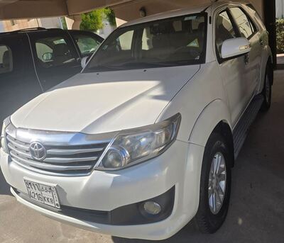 Al Huwaylat, Vehicles, Cars & Trucks , SAR 44000,  Toyota Fortuner,  2012,  Automatic,  177 KM,   White Color - Excellent Condition