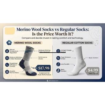 New York, Clothing & Accessories, USD 17,  Merino Wool Socks Vs Regular Socks Are They Really Worth The Extra Cost