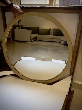 Al Izdihar, Household Items, SAR 350,  PAN Home Solid Wood Mirror - Brand New In Box