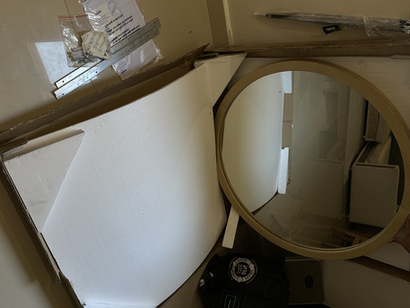 Al Izdihar, Household Items, SAR 350,  PAN Home Solid Wood Mirror - Brand New In Box