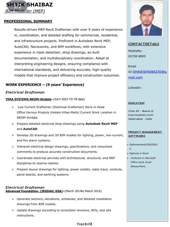 Riyadh, Job Seekers, Revit Modular (MEP)