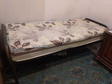 Jubail, Furniture, SAR 50,  For Sale Steel Single Bed - 50sr, Round Table -30sr, Sofa-50sr, 2 Side Tables - 30ea