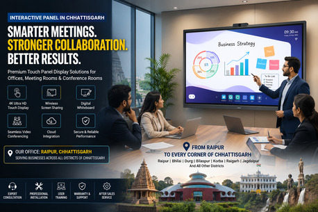 Mumbai, Technical, Interactive Panel For Offices In Chhattisgarh | Smart Touchscreen Displays By Bhavya Innov