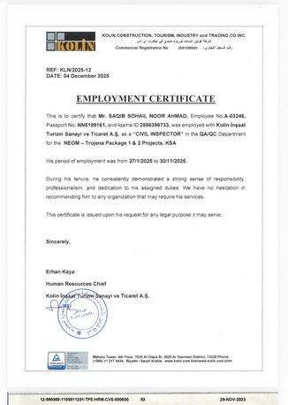 Riyadh, Job Seekers, Civil Quality Inspector
