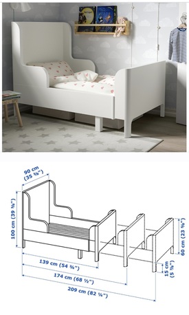 Khobar, Furniture, SAR 400,  IKEA Extendable Bed Frame+Mattress, Excellent Condition!