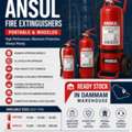 Ansul, Aramco Approved, Portable & Wheeled Fire Extinguisher Stock Available In Dammam